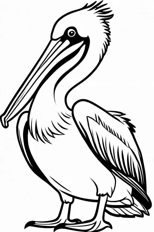 Pelican Coloring Page 13 for Kids