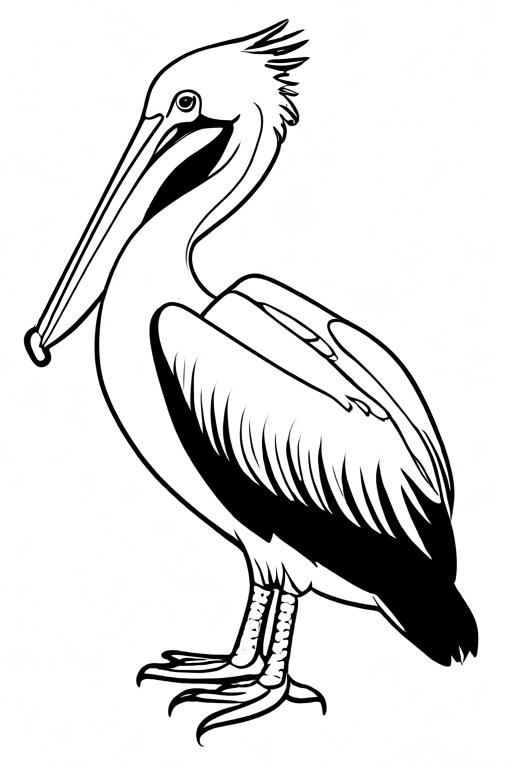 Pelican Coloring Page 14 for Kids