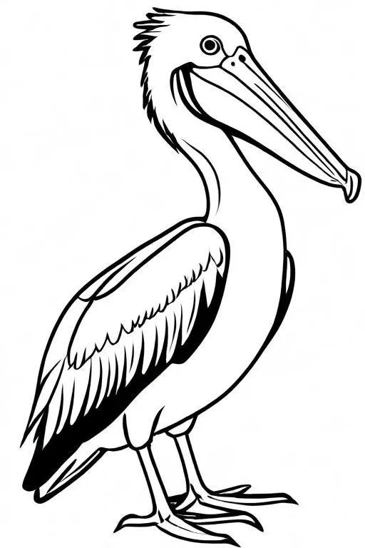 Pelican Coloring Page 15 for Kids