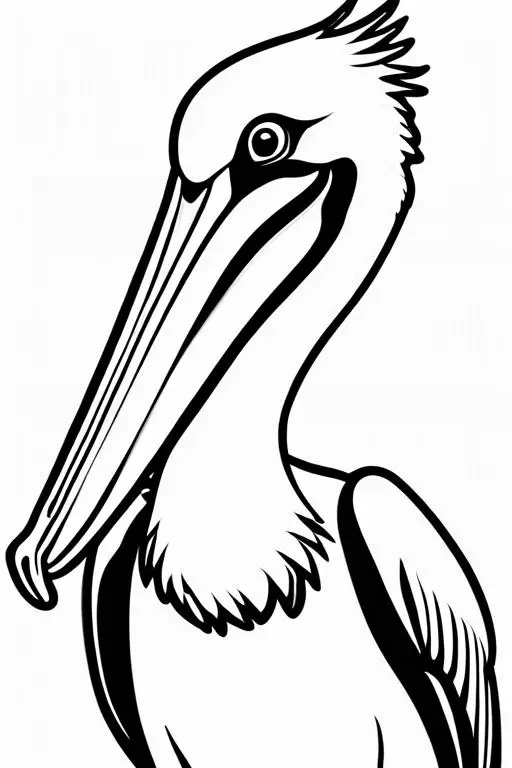 Pelican Coloring Page 18 for Kids