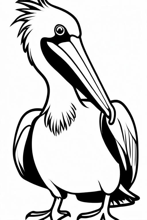 Pelican Coloring Page 20 for Kids