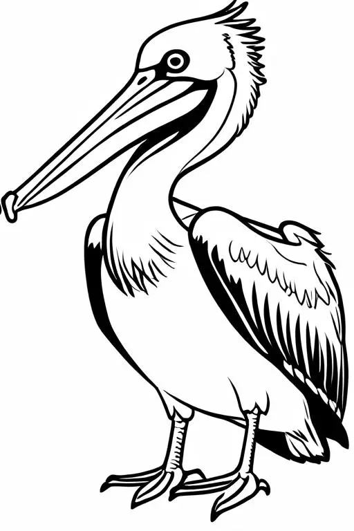 Pelican Coloring Page 21 for Kids