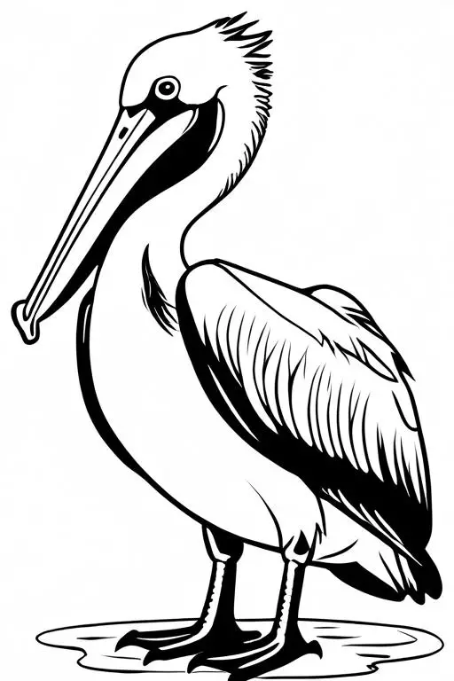 Pelican Coloring Page 22 for Kids