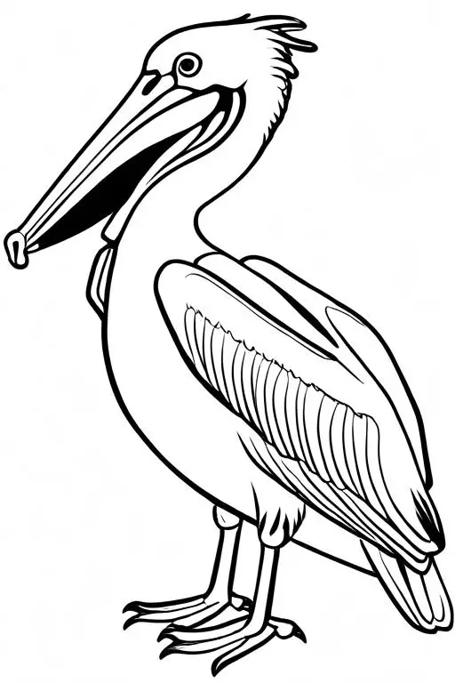 Pelican Coloring Page 27 for Kids