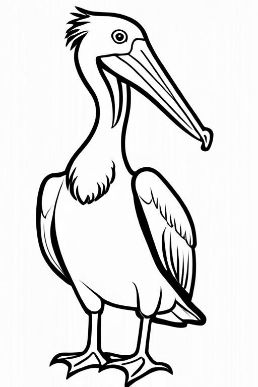 Pelican Coloring Page 5 for Kids