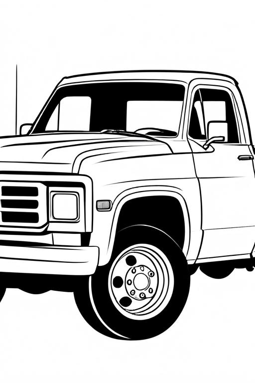 Pickup Coloring Page 10 for Kids