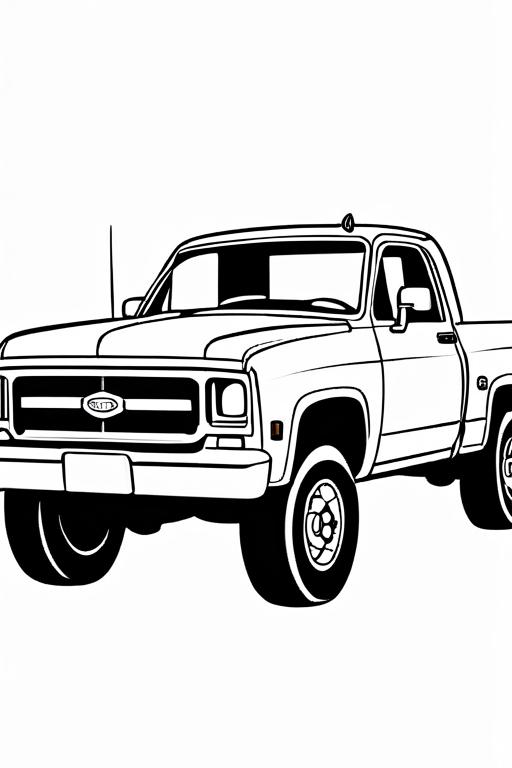 Pickup Coloring Page 14 for Kids