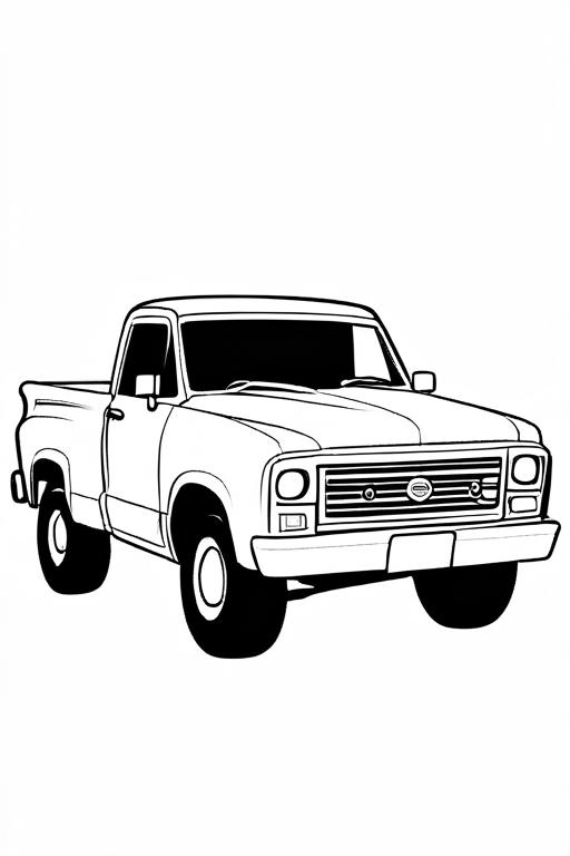 Pickup Coloring Page 15 for Kids