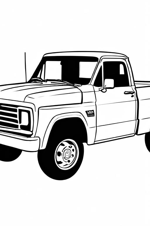 Pickup Coloring Page 16 for Kids