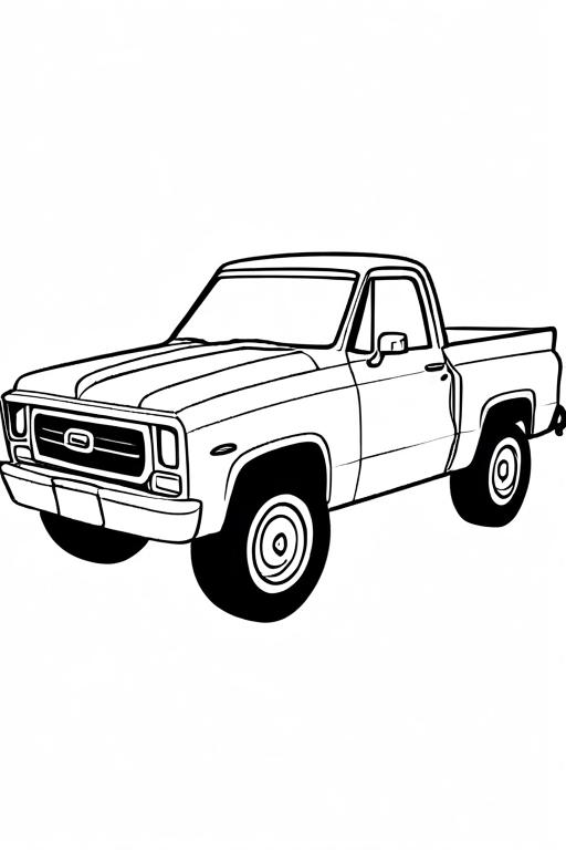 Pickup Coloring Page 9 for Kids