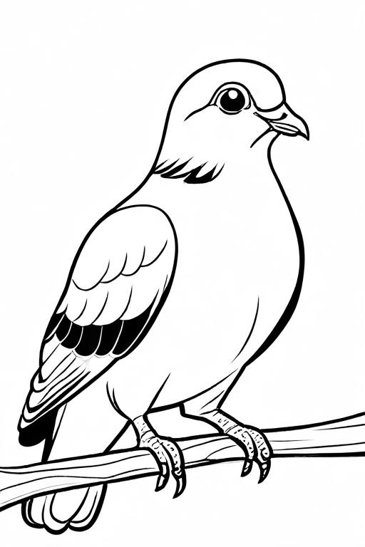 Pigeon Coloring Page 16 for Kids