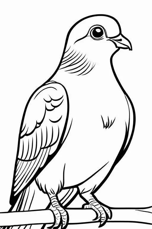 Pigeon Coloring Page 20 for Kids