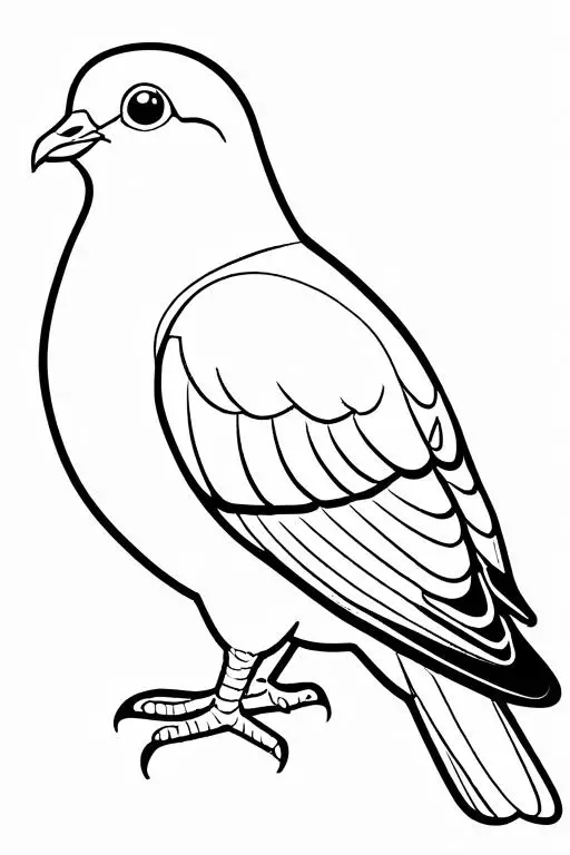 Pigeon Coloring Page 27 for Kids