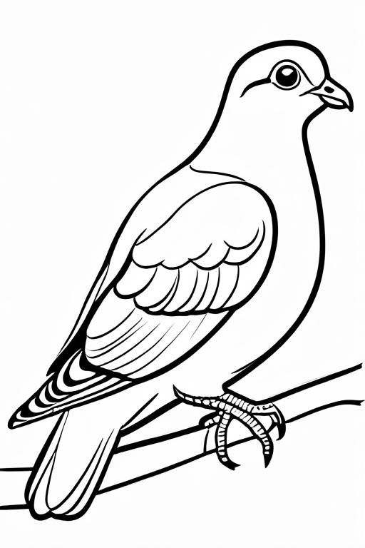 Pigeon Coloring Page 29 for Kids