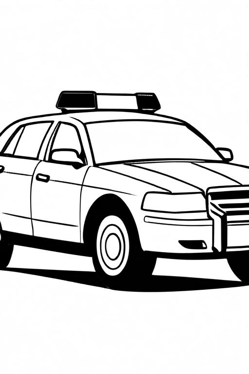 Police Coloring Page 10 for Kids