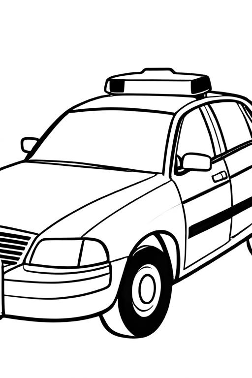 Police Coloring Page 5 for Kids