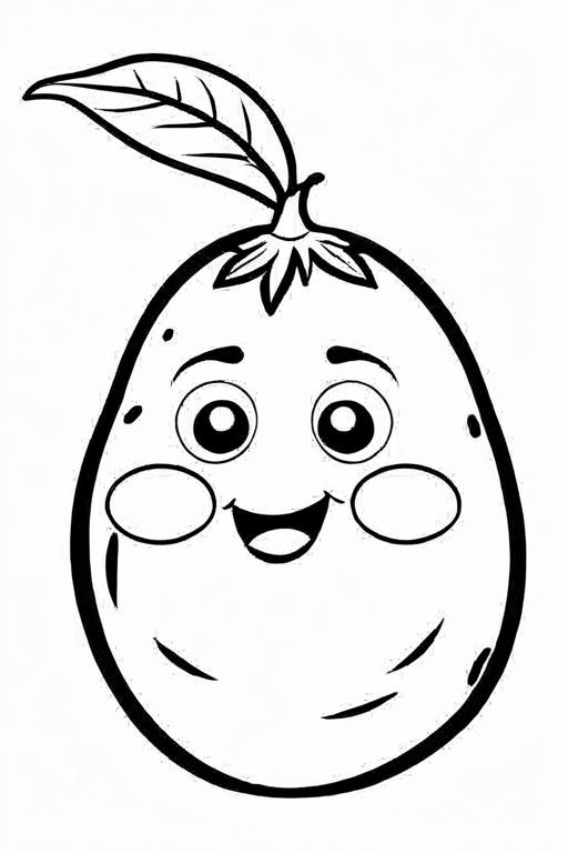 Potato Coloring Page 13 for Kids