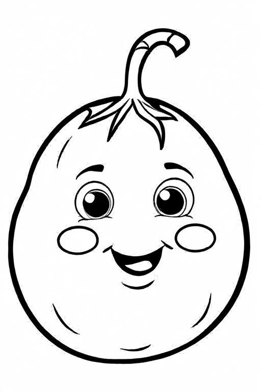 Potato Coloring Page 22 for Kids