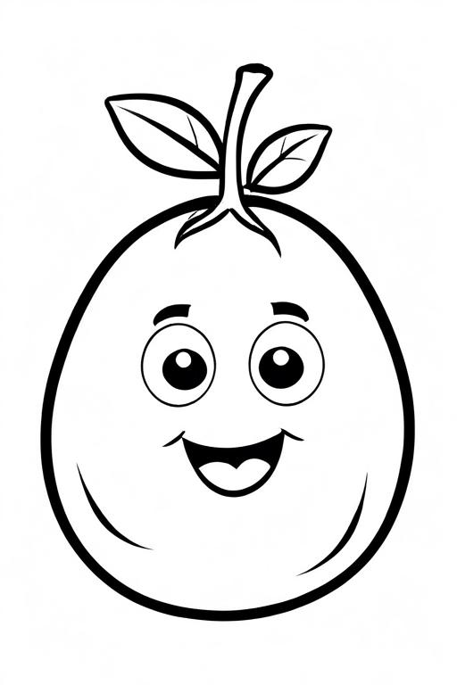 Potato Coloring Page 23 for Kids