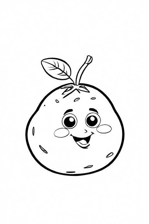 Potato Coloring Page 27 for Kids