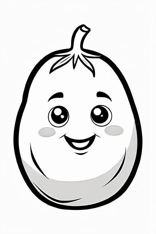 Potato Coloring Page 29 for Kids