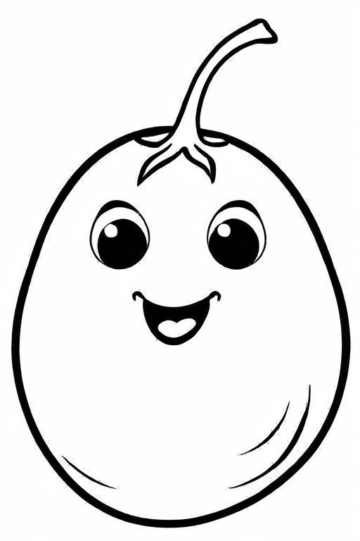 Potato Coloring Page 31 for Kids