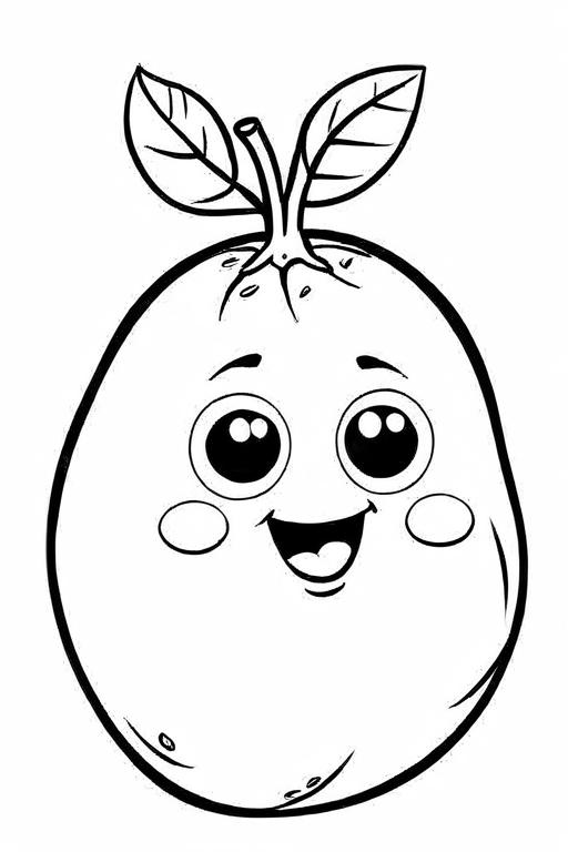 Potato Coloring Page 33 for Kids