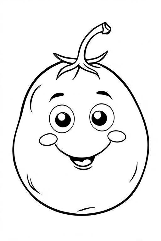 Potato Coloring Page 35 for Kids