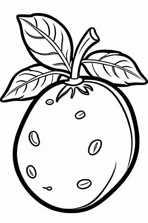 Potato Coloring Page 4 for Kids