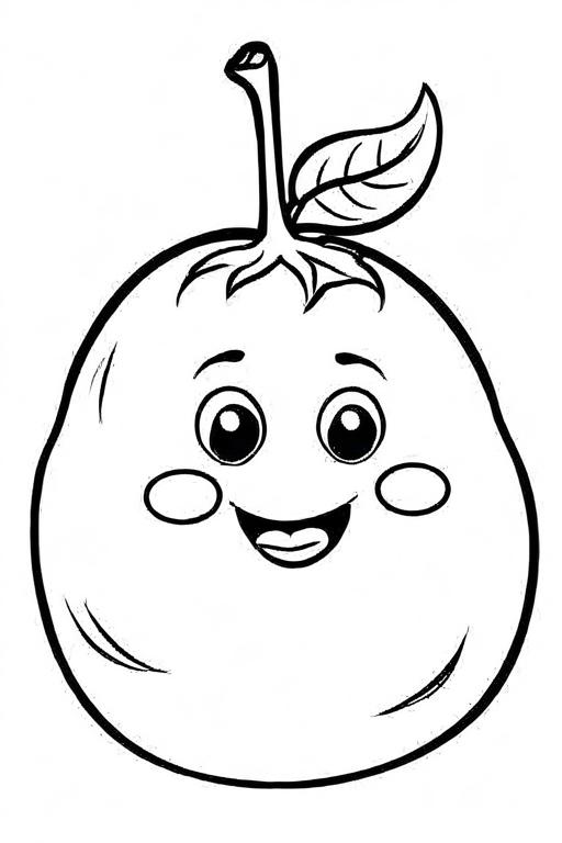 Potato Coloring Page 46 for Kids