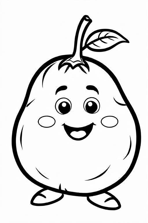 Potato Coloring Page 48 for Kids