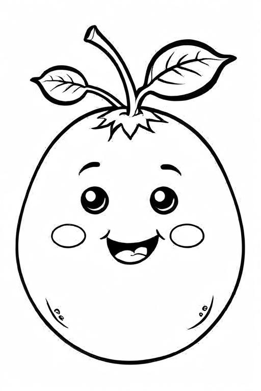 Potato Coloring Page 5 for Kids