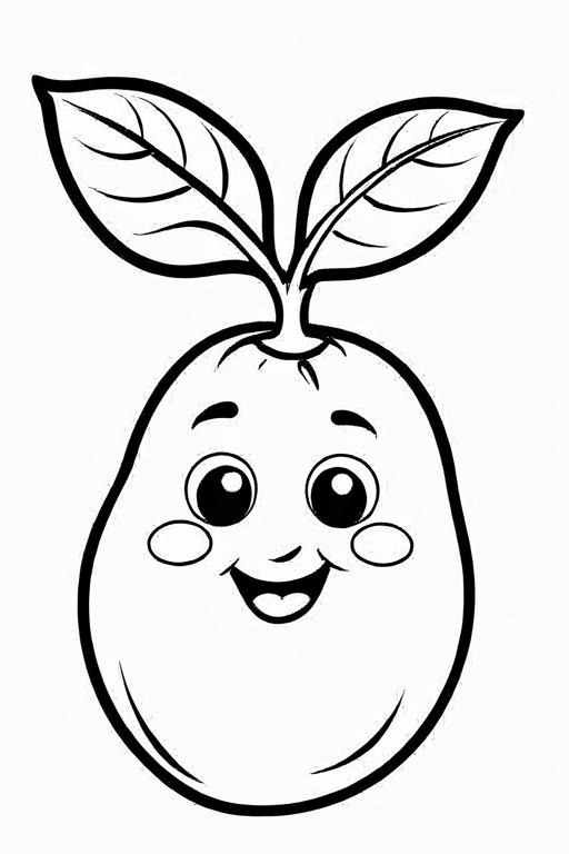 Potato Coloring Page 54 for Kids