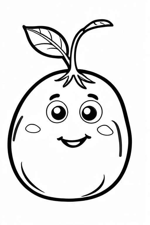 Potato Coloring Page 55 for Kids