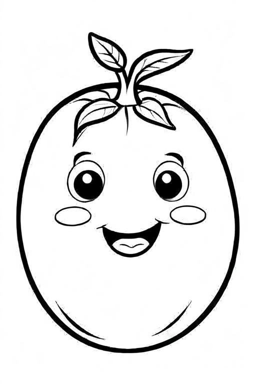 Potato Coloring Page 56 for Kids