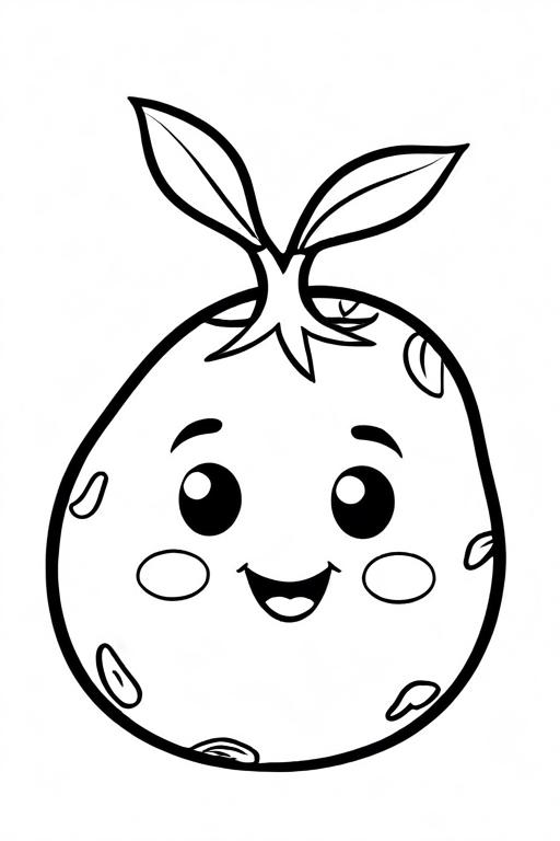 Potato Coloring Page 57 for Kids