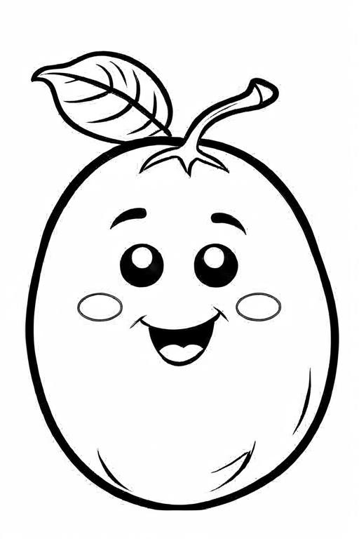 Potato Coloring Page 60 for Kids