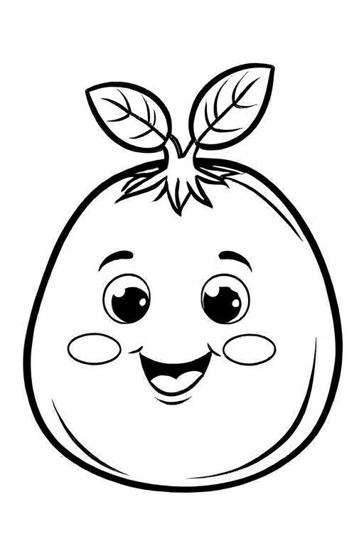 Potato Coloring Page 63 for Kids