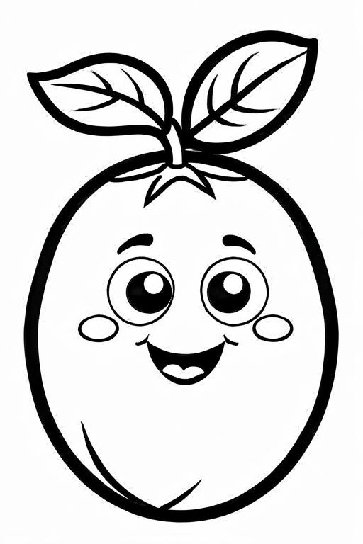 Potato Coloring Page 69 for Kids