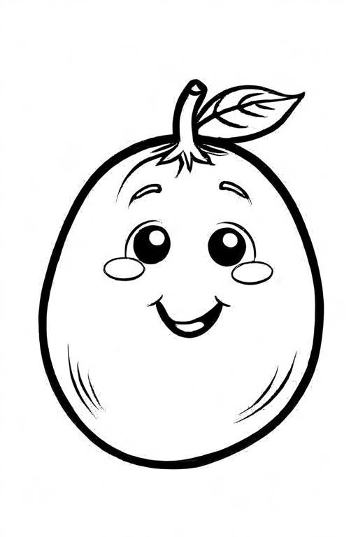 Potato Coloring Page 71 for Kids