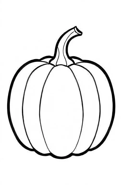 Pumpkin Coloring Page 10 for Kids