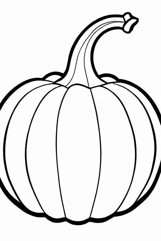 Pumpkin Coloring Page 19 for Kids