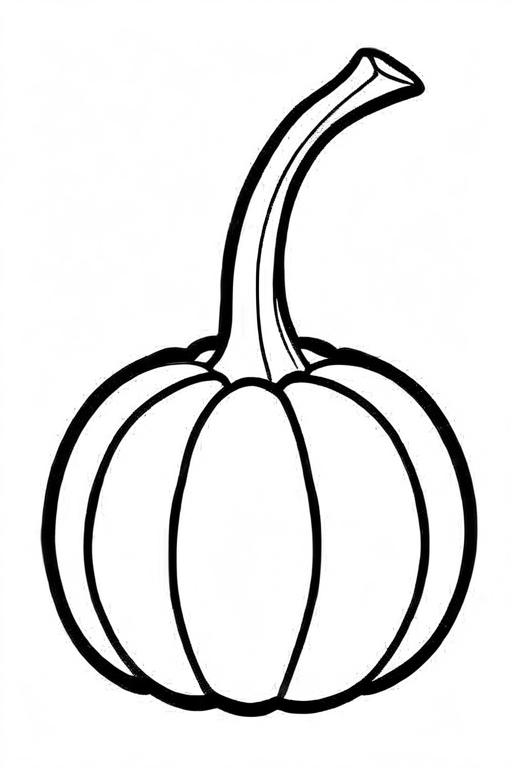 Pumpkin Coloring Page 3 for Kids