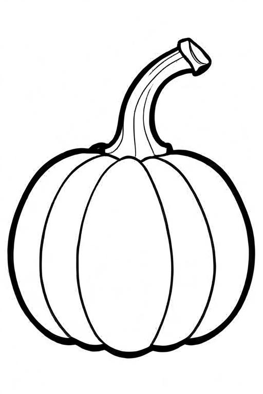 Pumpkin Coloring Page 5 for Kids