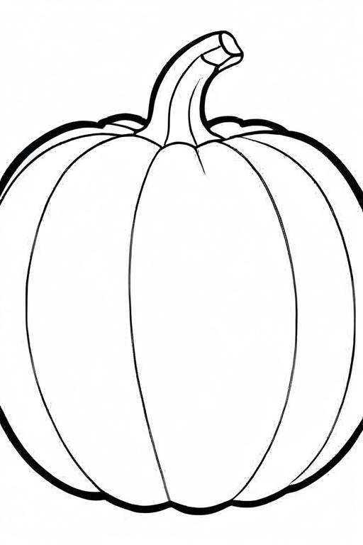 Pumpkin Coloring Page 6 for Kids