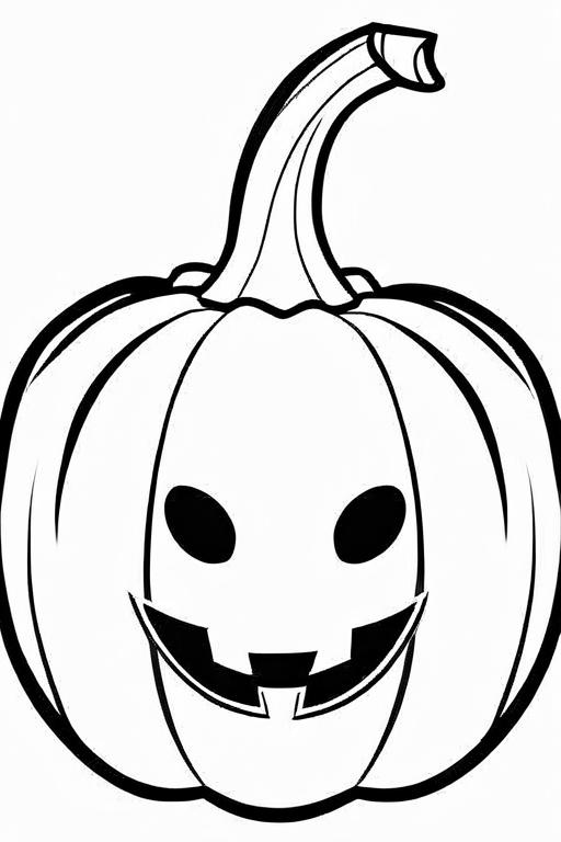 Pumpkin Coloring Page 7 for Kids