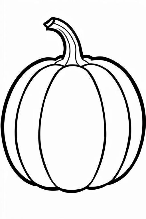 Pumpkin Coloring Page 8 for Kids