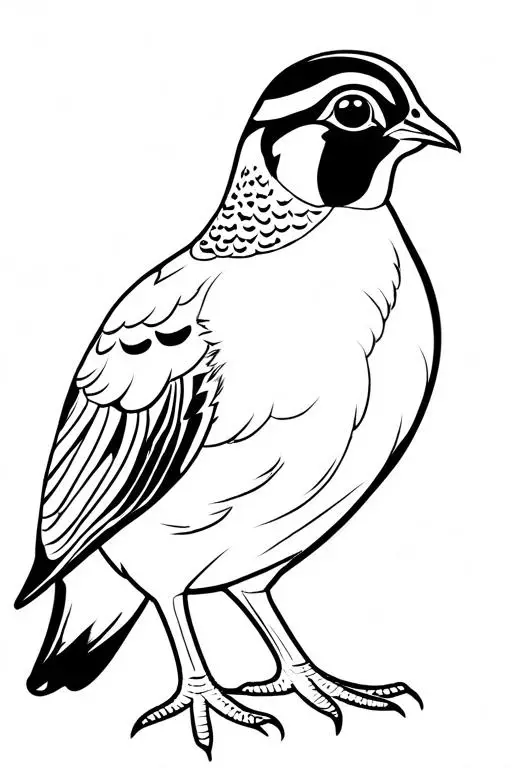 Quail Coloring Page 27 for Kids