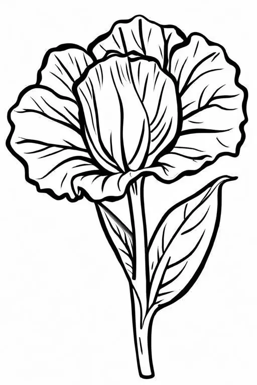 Radicchio Coloring Page 26 for Kids