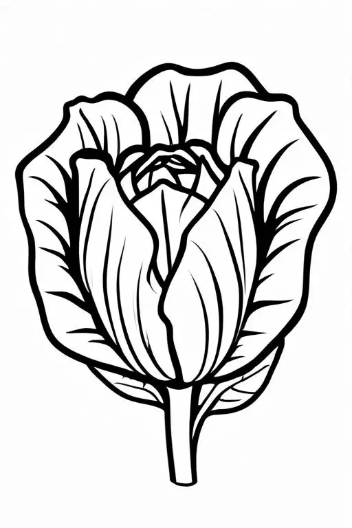 Radicchio Coloring Page 27 for Kids